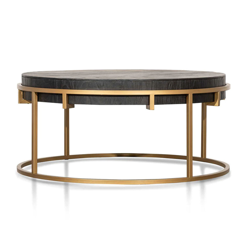 Sudbay Round Coffee Table in Golden - 100cm - Notbrand