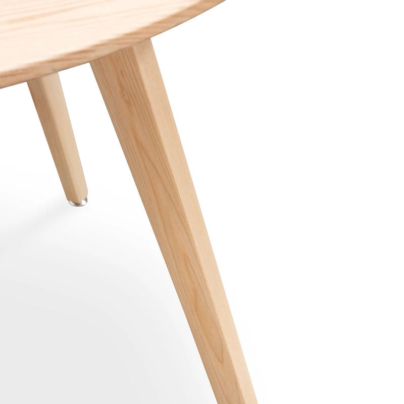 Caro Natural Round Dining Table - 100cm - Notbrand