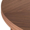 Khils Wooden Round Coffee Table - Walnut - Notbrand