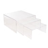 Set of 3 Acrylic Riser Square - Clear - Notbrand