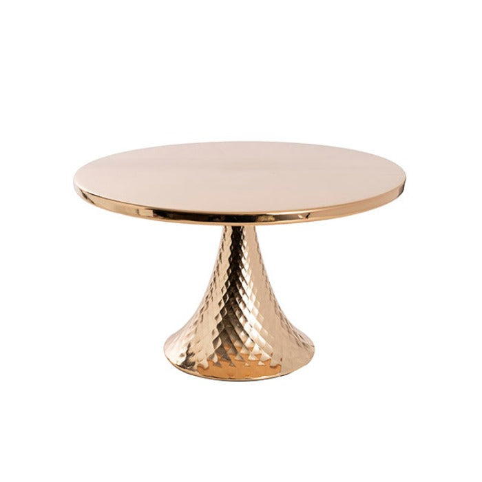 Set of 2 Classic Textured Cake Stand - Gold - Notbrand