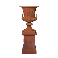 Dorchester Cast Iron Urn & Padestal Set Medium - Notbrand