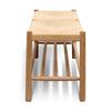 110cm Oak Bench - Natural Seat - Notbrand