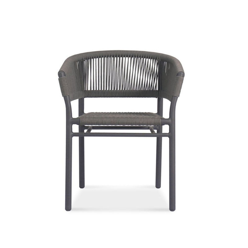 Roxen Outdoor Aluminum Dining Armchair- Notbrand
