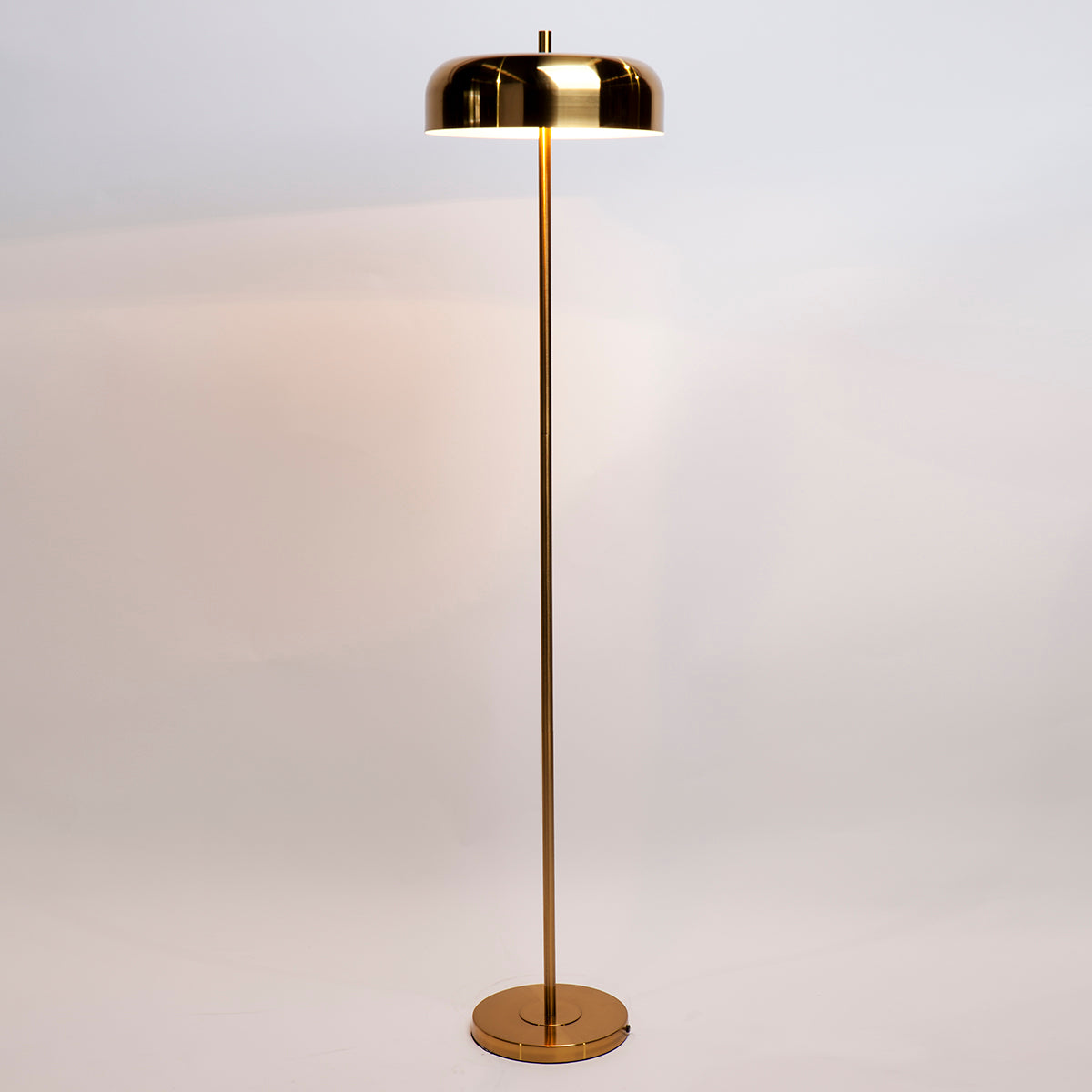 Sachs Brushed Brass Floor Lamp - Notbrand