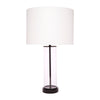 East Side Table Lamp with White Shade - Black - Notbrand