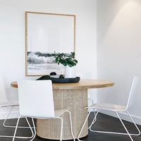Zoe Rattan Dining Table Natural - Notbrand