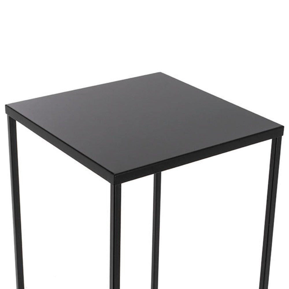 Set of 2 Metal Centerpiece Table Stand - Black - Notbrand