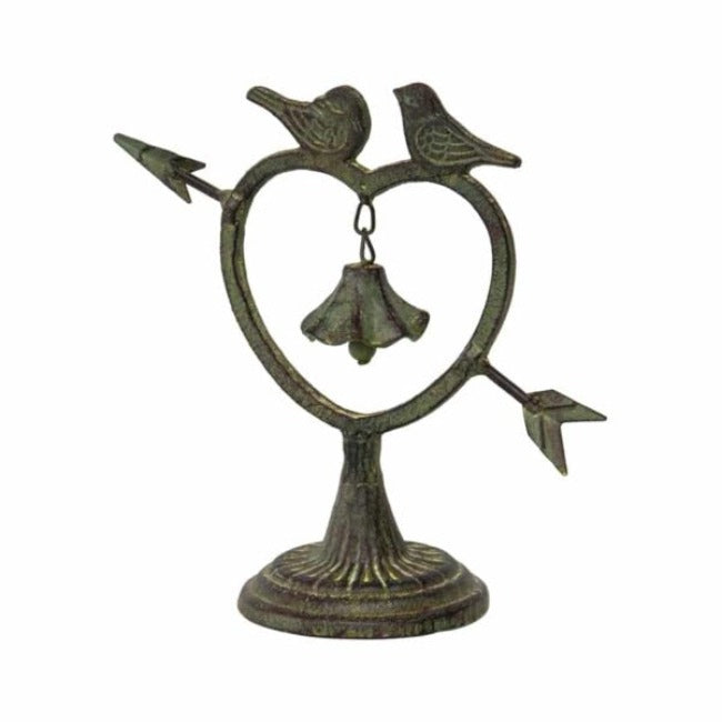 Decorative Cast-Iron Heart with Bell - 23cm - Notbrand