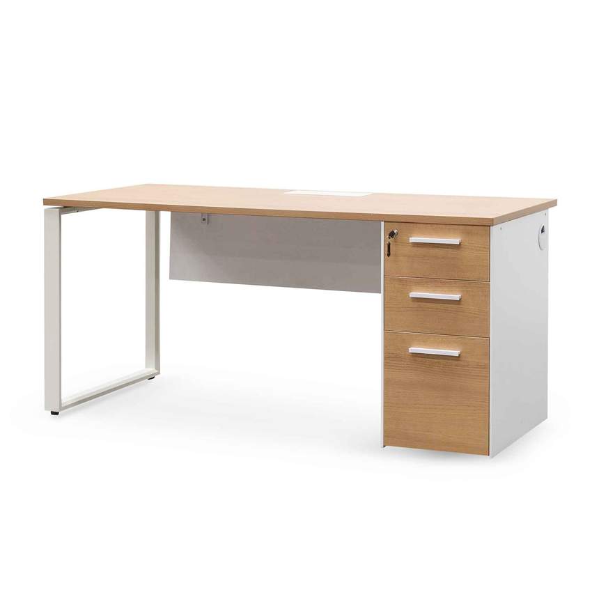 Seater Office Desk - Natural and White - Notbrand