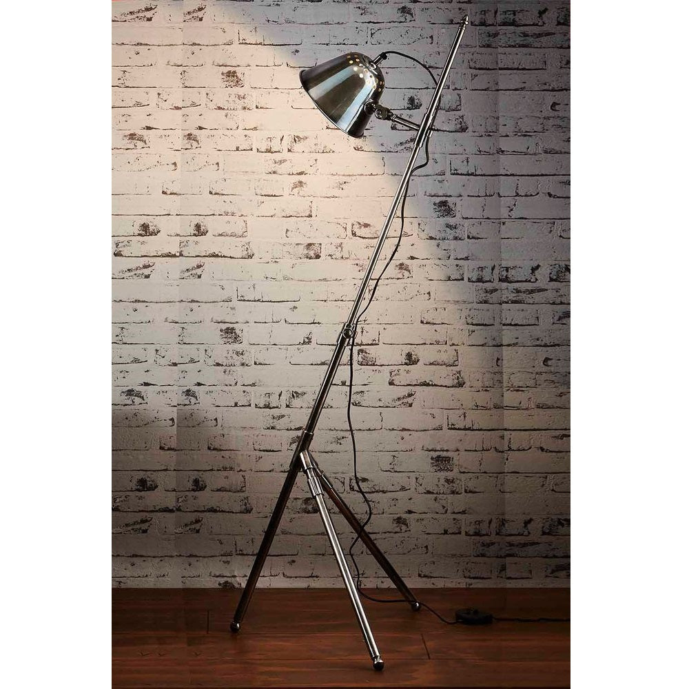 Belvedere Brass Floor Lamp - Antique Silver - Notbrand