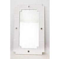 Lottie Timber Wall Mirror - White - Notbrand