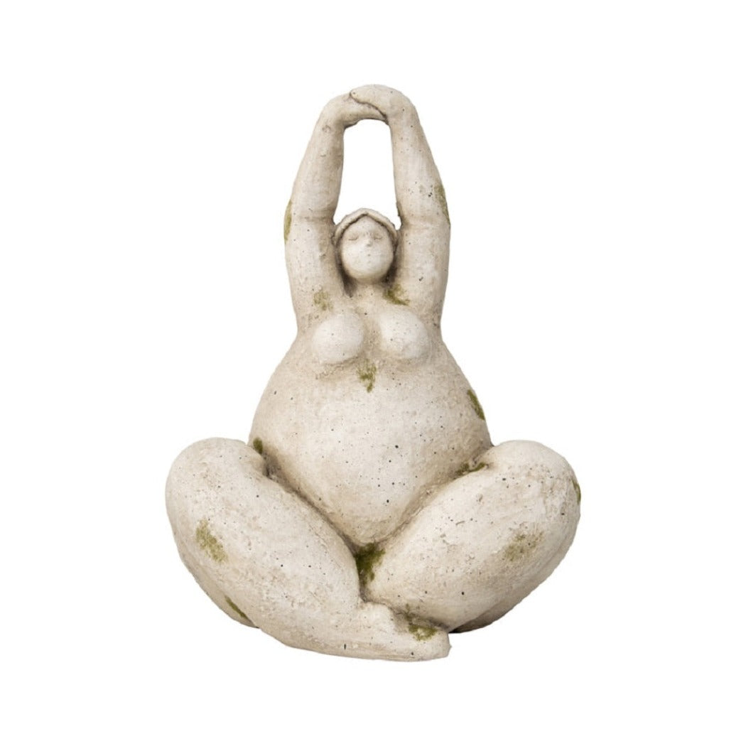 Yoga Pose Lady Garden Statue - Stone - Notbrand