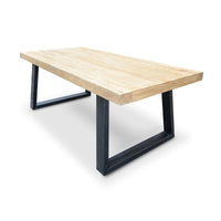 Phraxos Reclaimed Elm Wood Dining Table - 2.4m - Notbrand