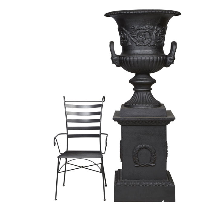 Dorchester Cast Iron Urn & Padestal Set Large - Notbrand