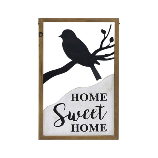 Home Sweet Home with Frame Wall Art - 48cm - Notbrand