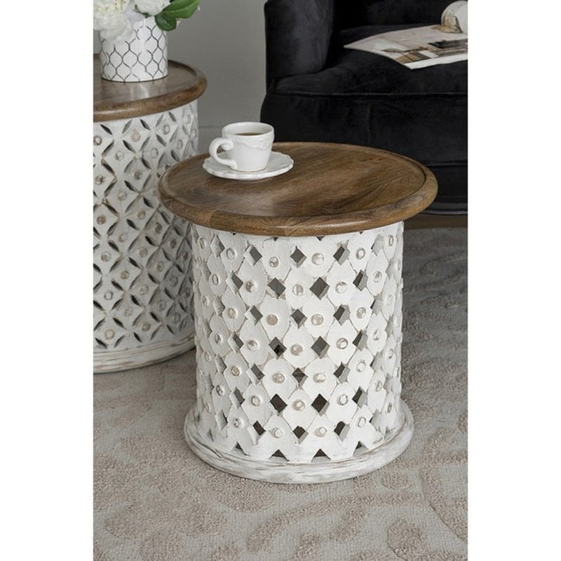 Set of 2 Jali Cutting Side table - Notbrand