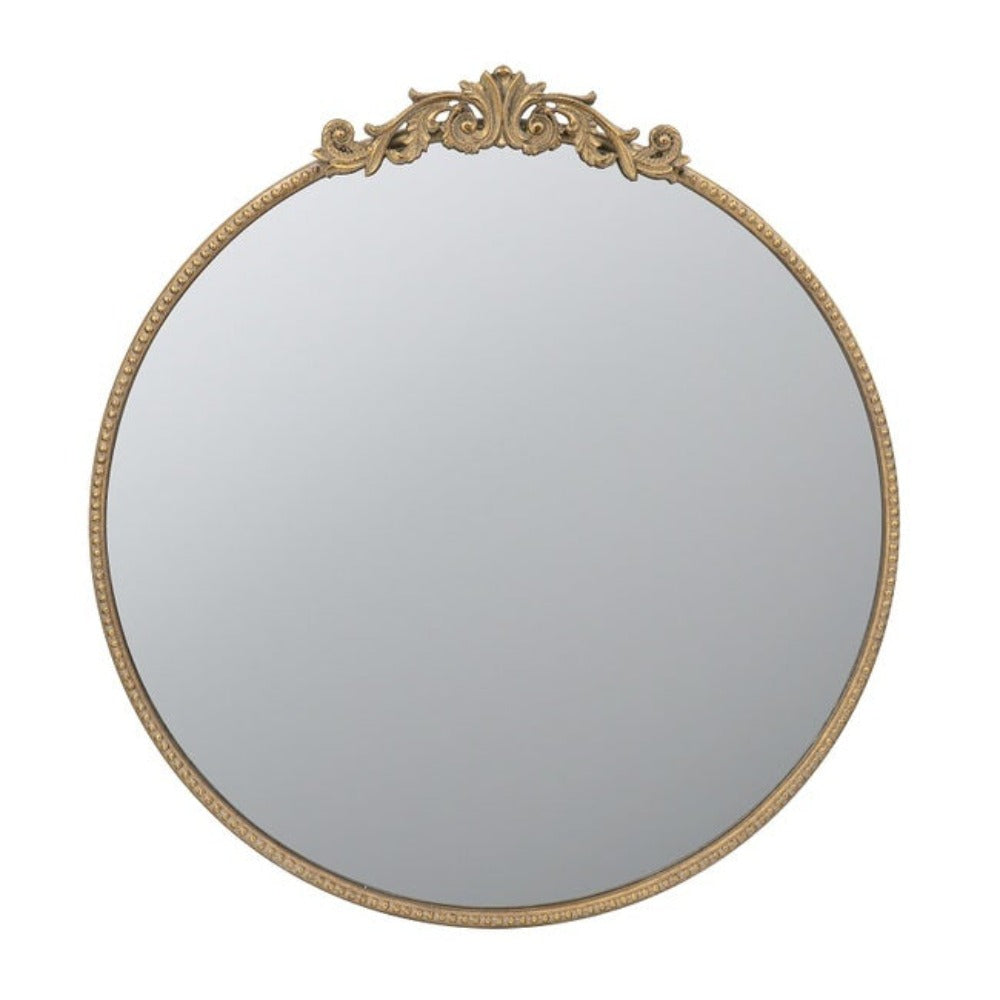 Baroque Gold Round Mirror - Notbrand