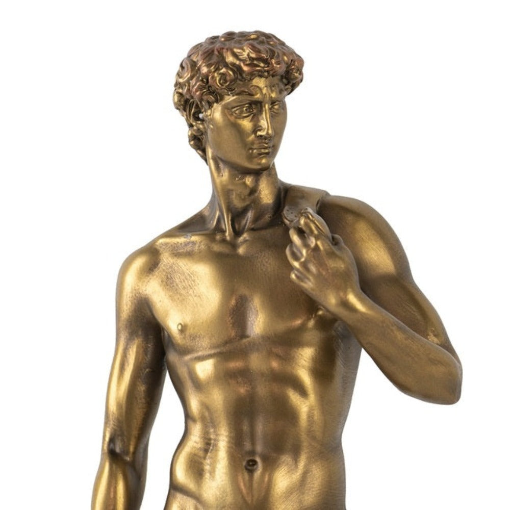Polyresin David Statue - Golden - Notbrand