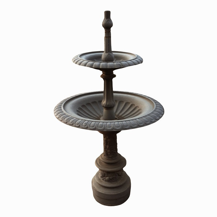 2 Tier Cast Iron Standing Fountain - Black - Notbrand