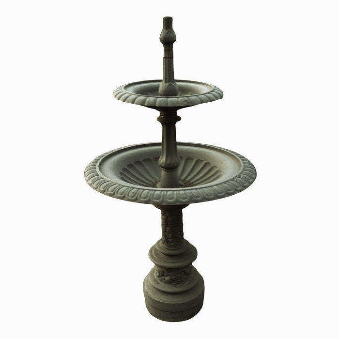 2 Tier Cast Iron Standing Fountain - Antique - Notbrand