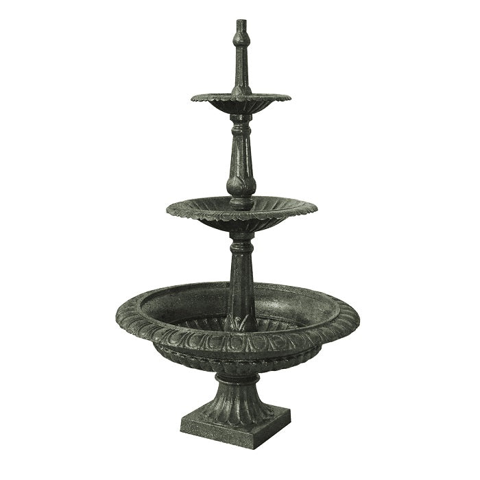 3 Tier Cast Iron Stand Fountain - Antique - Notbrand