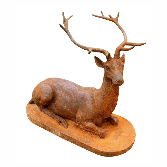 Stag Sitting Ornament - Rust - Notbrand