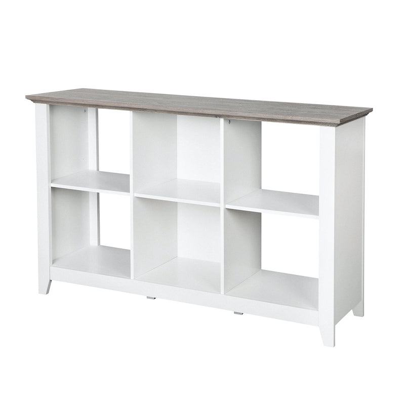 Broweville 6 Cube Display Cabinet In White - Notbrand