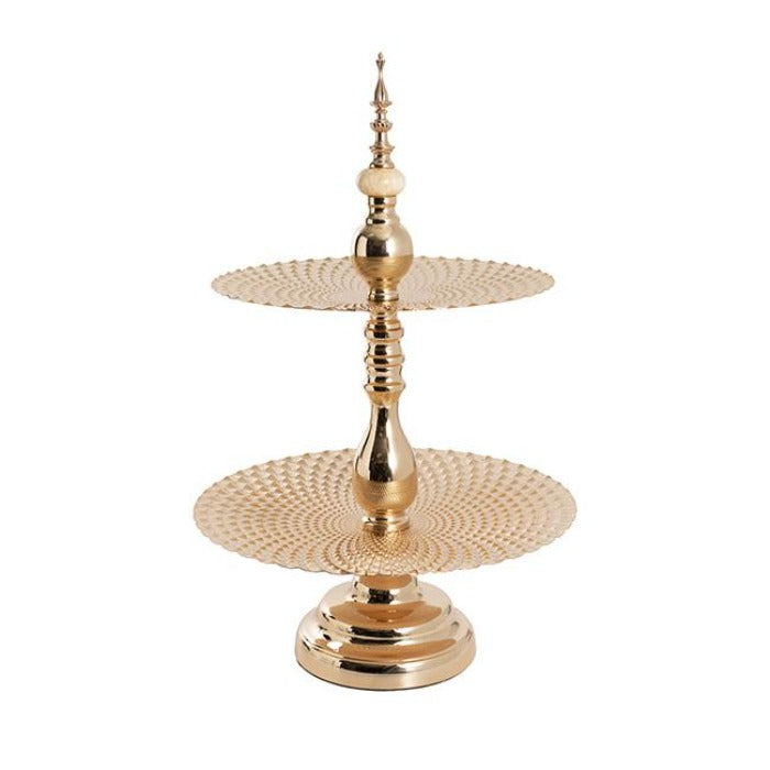 2 Tier Cupcake Stand - Gold - NotBrand
