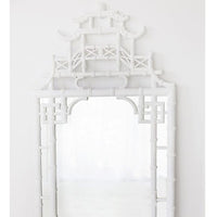 Pacey Timber Wall Mirror - White - Notbrand