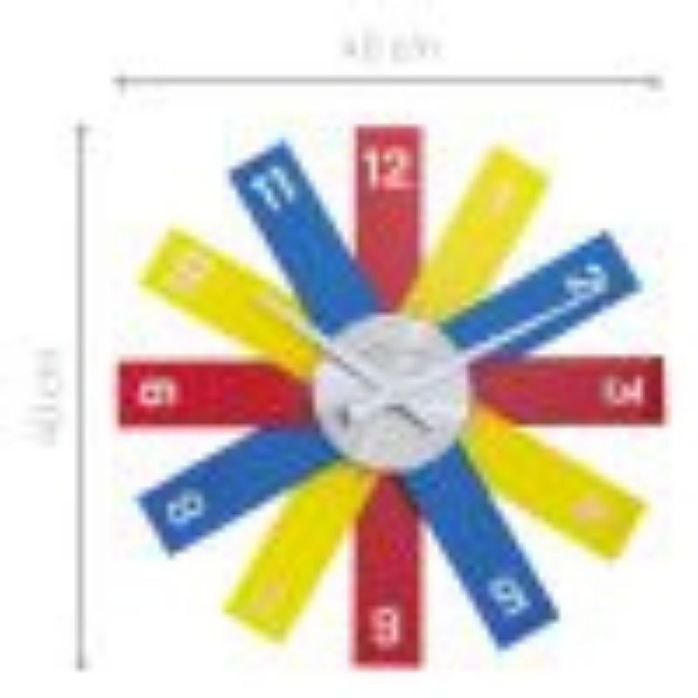 NeXtime Plexi Wall Clock in Multicolor - 40cm - Notbrand
