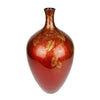 Leaf Imprint Hand Painted Lacquer Vase - Red - Notbrand