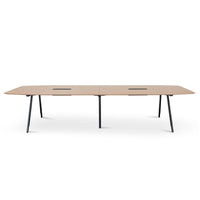 Altisaik Boardroom Meeting Table - Black & Natural - Notbrand