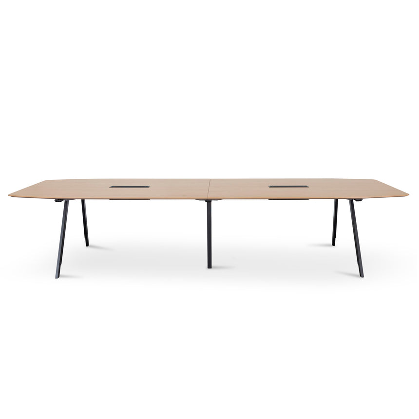 Altisaik Boardroom Meeting Table - Black & Natural - Notbrand