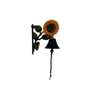 Sunflower Door Bell in Cast Iron - Painted - Notbrand