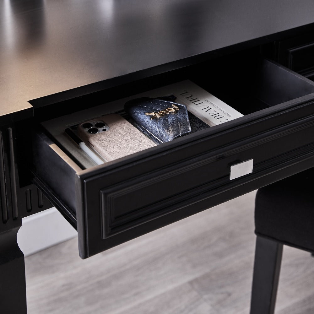 Merci 2 Drawer Console Table - Black - Notbrand