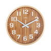 Leni Wood Wall Clock 26cm Bamboo - Notbrand