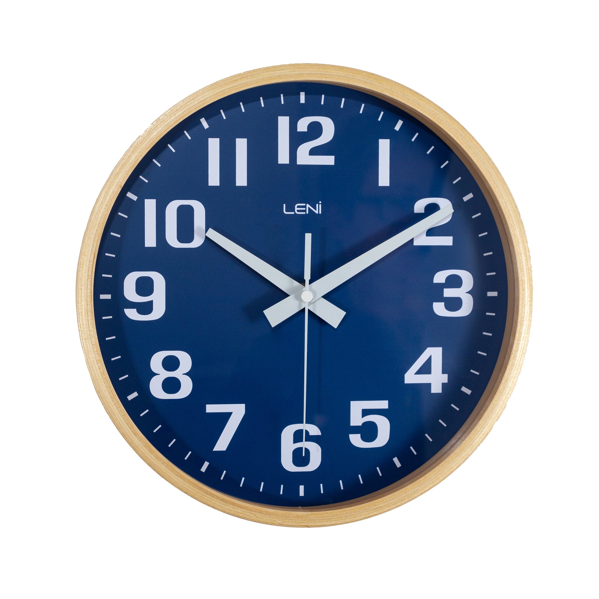 Leni Wood Wall Clock 26cm Navy - Notbrand