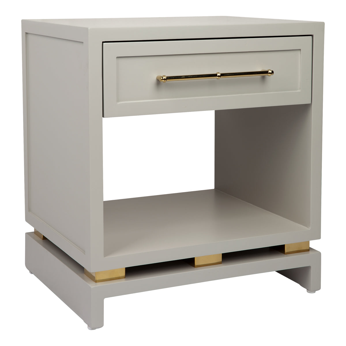 Pearl Bedside Table in Grey - Small - Notbrand