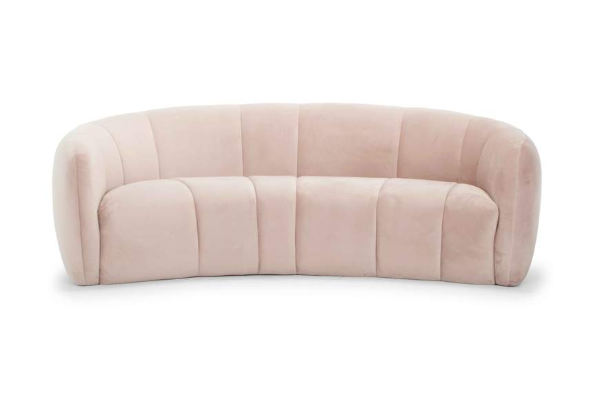 Seater Fabric Sofa - Blush - Notbrand