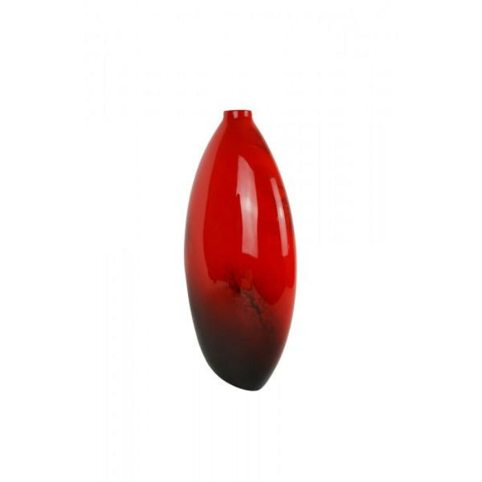 Red Elements Hand Painted Bottle Lacquer Vase - Large - Notbrand