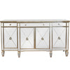 Mirrored Sideboard Antiqued Ribbed - Notbrand