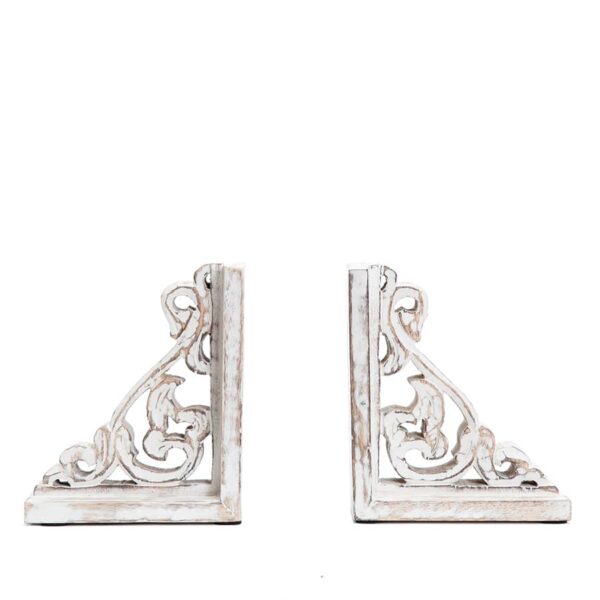 Handcrafted French Provincial Book-Ends Set - 2 Pieces - Notbrand