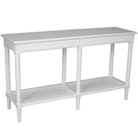 Polo Long Console Table White - Notbrand