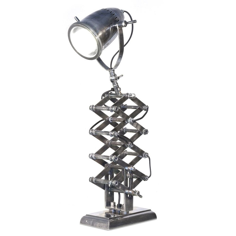 Nebraska Brass Scissor Desk Lamp - Antique Silver - Notbrand