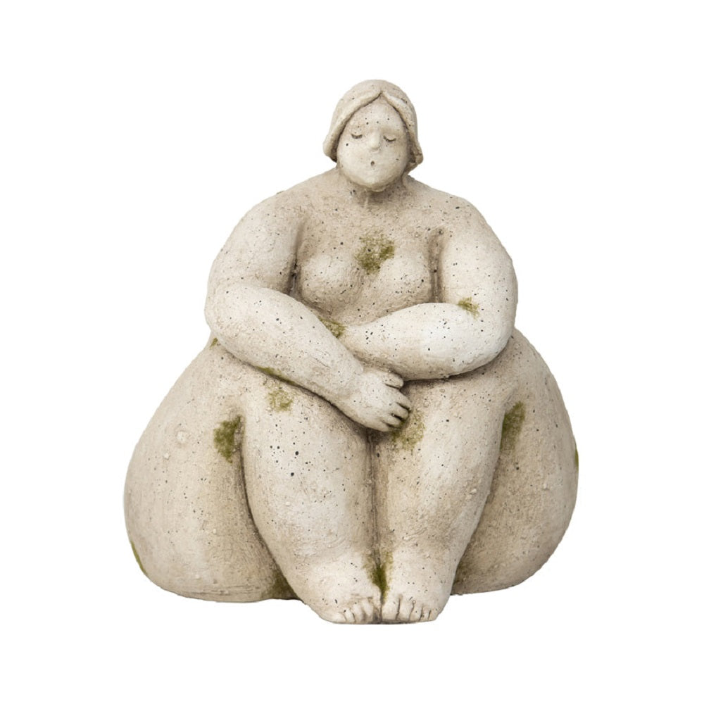 Sitting Lady Garden Statue - Stone - Notbrand