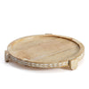 Handcrafted Mango Wood Round Footed Cake Stand - 30cm - Notbrand