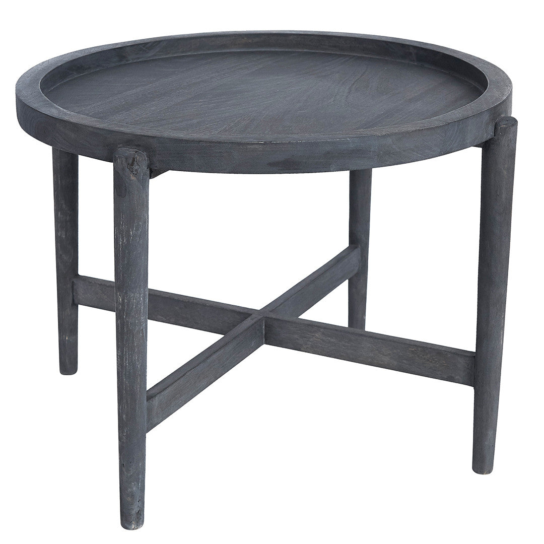 Montana Wooden Side Table - Charcoal - Notbrand