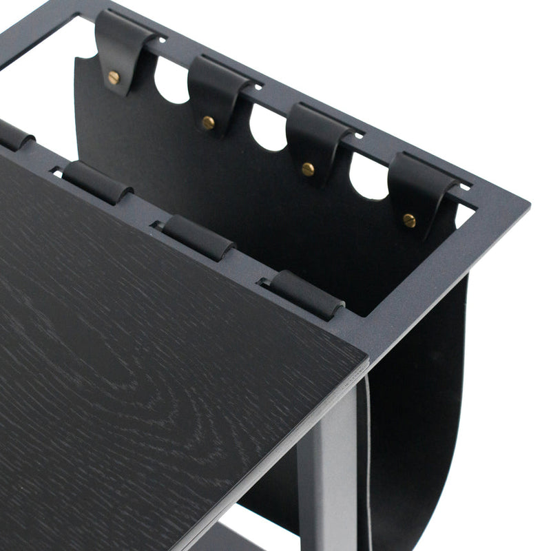 55cm Side Table - Full Black - Notbrand