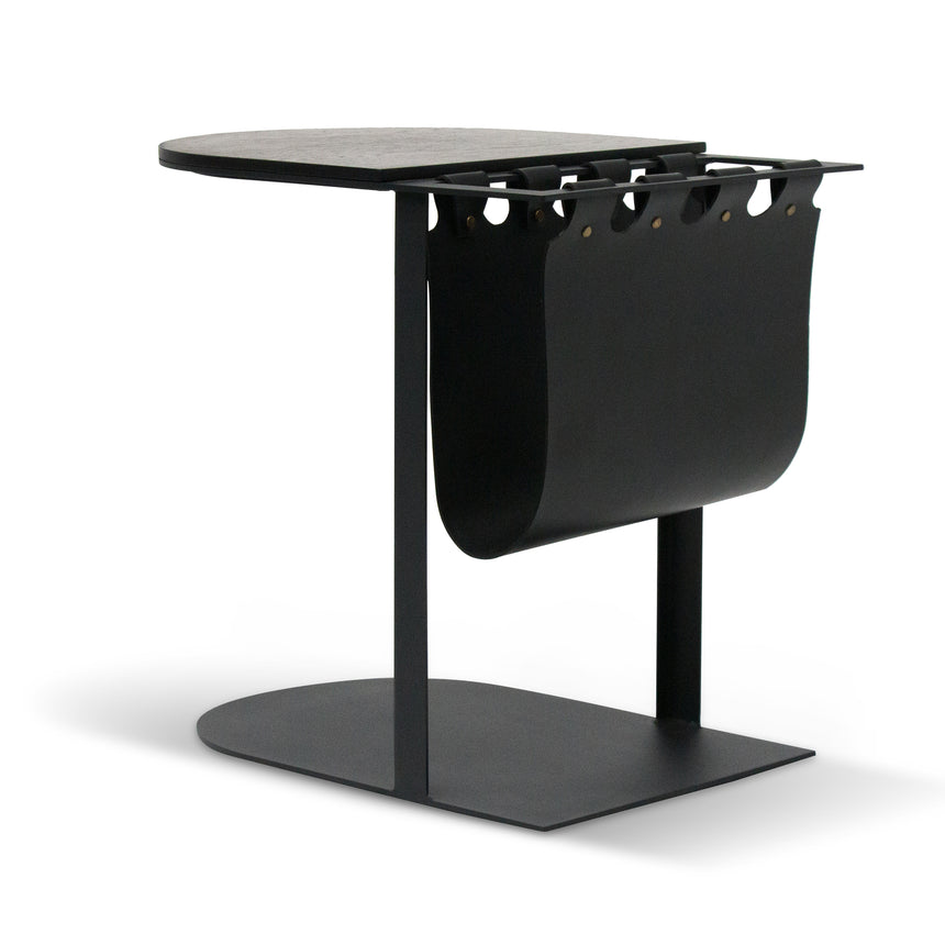 55cm Side Table - Full Black - Notbrand